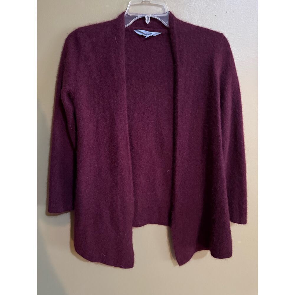 Magnolia‎ Grace burgundy cashmere cardigan sweater womens M